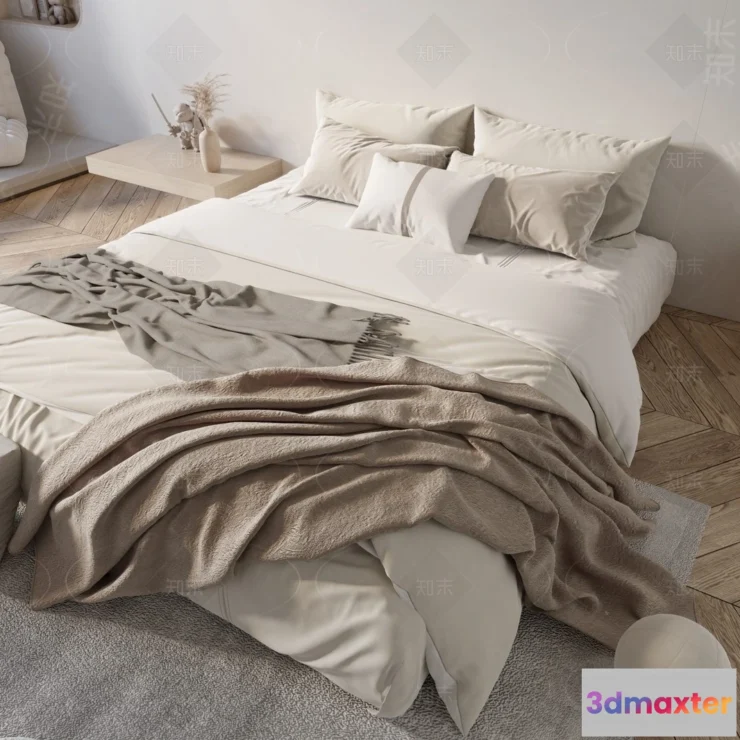 1362534 - Bed 3D Models - 3D Furniture for Bedroom - 127 3D Max