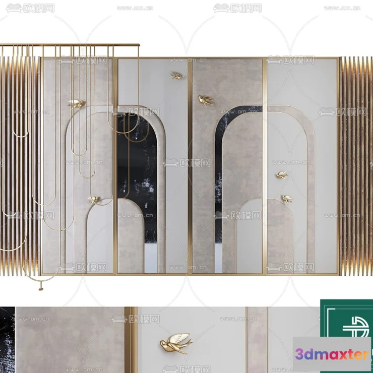 1372008 - Headboard 3D Model for Bed - Interior 3D - 005 3D Max