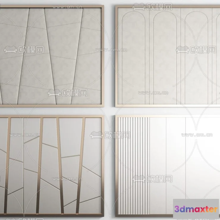 1372075 - Headboard 3D Model for Bed - Interior 3D - 006 3D Max