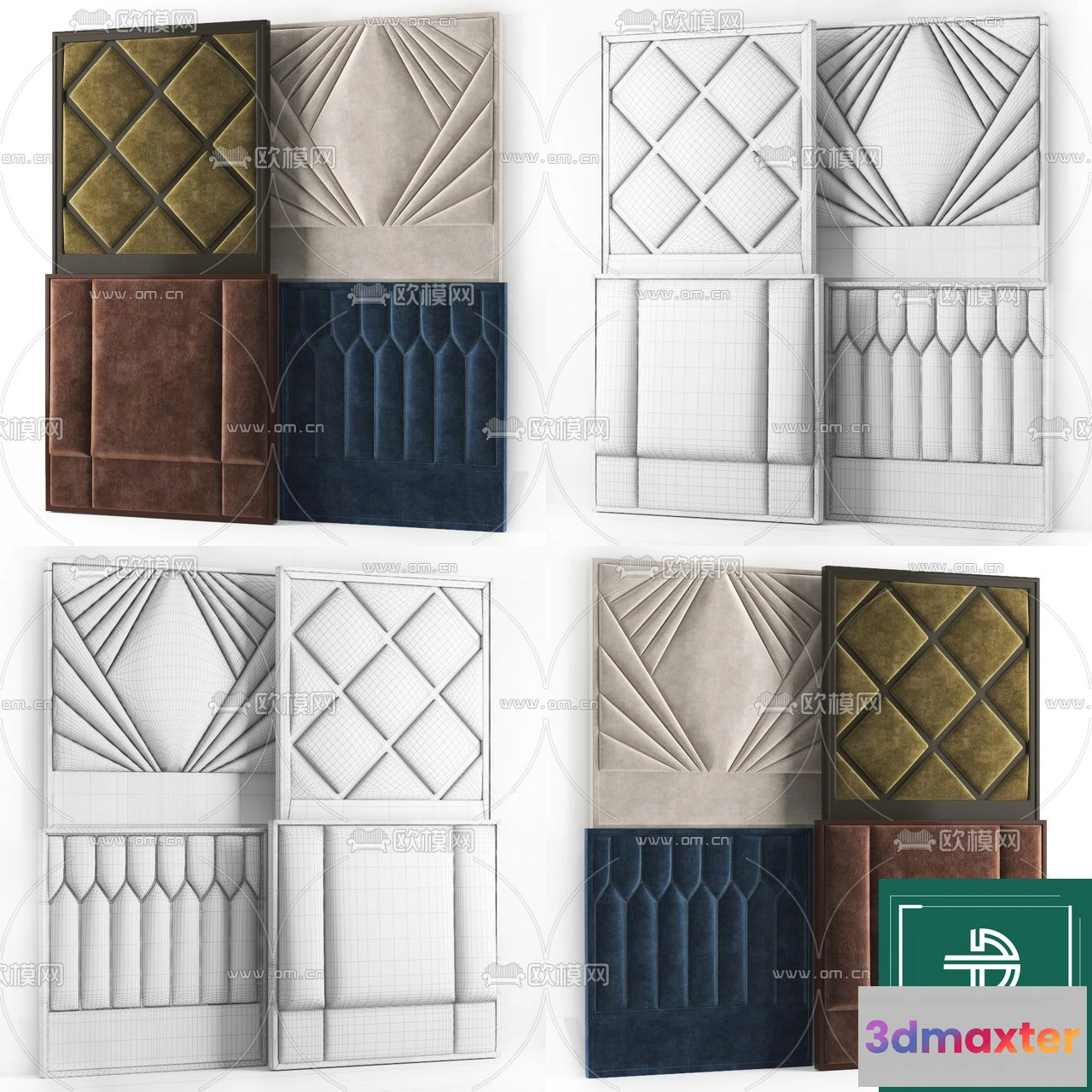 1372395 - Headboard 3D Model for Bed - Interior 3D - 011 3D Max