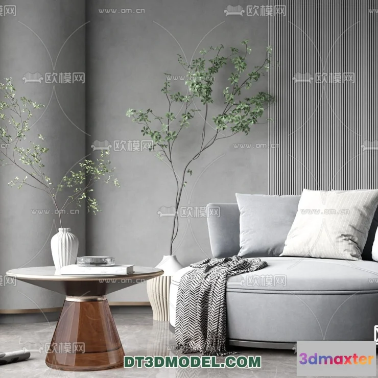 1373345 - Circle Bed - Furniture 3D Models for Bedroom - 012 3D Max