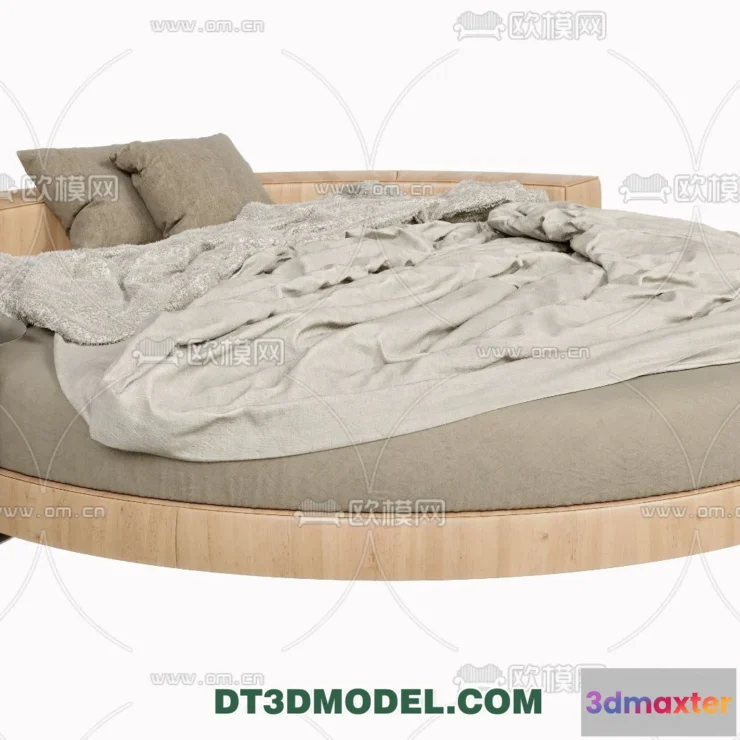 1374150 - Circle Bed - Furniture 3D Models for Bedroom - 024 3D Max