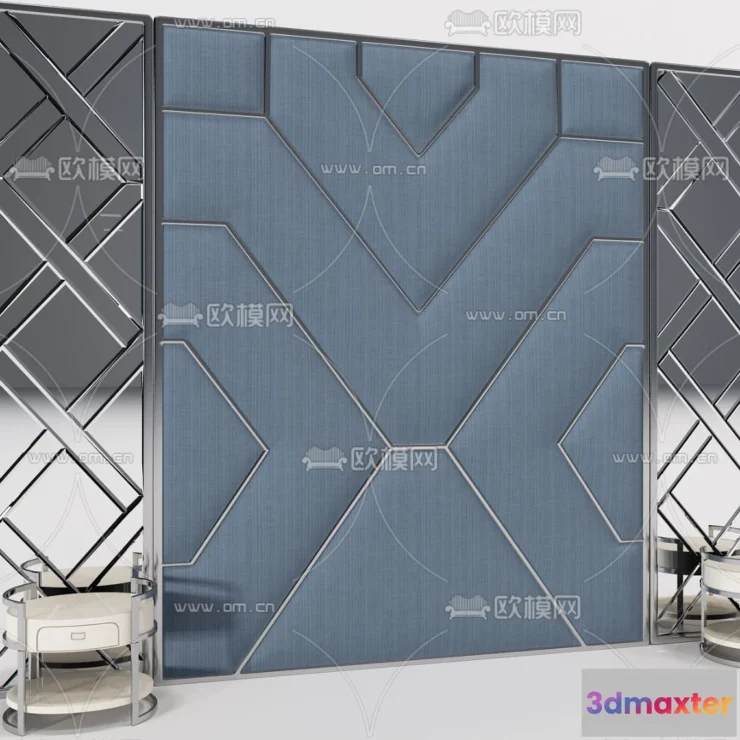 1374562 - Headboard 3D Model for Bed - Interior 3D - 044 3D Max