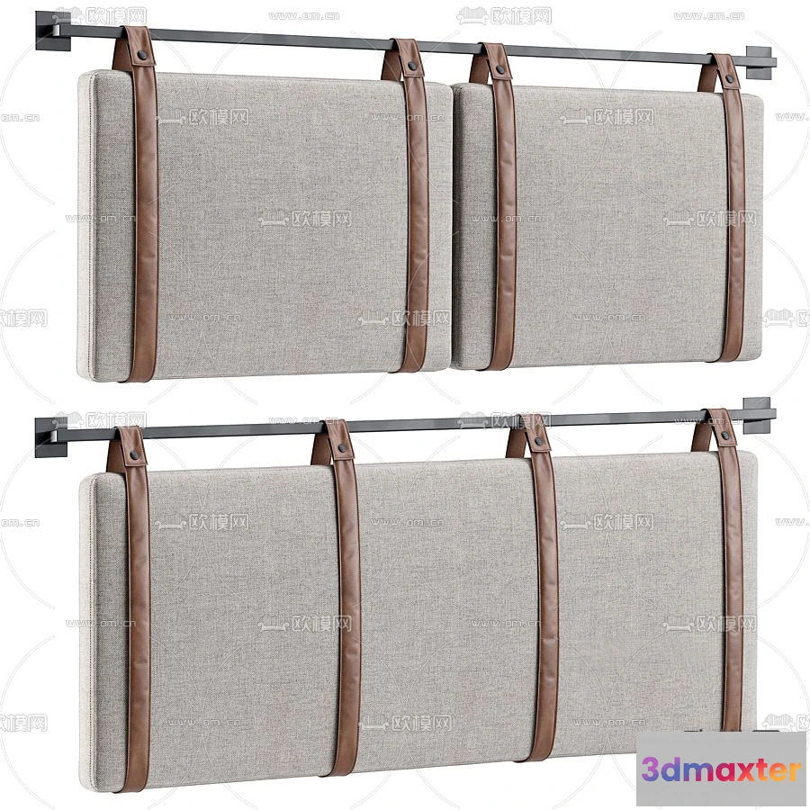 1374694 - Headboard 3D Model for Bed - Interior 3D - 046 3D Max