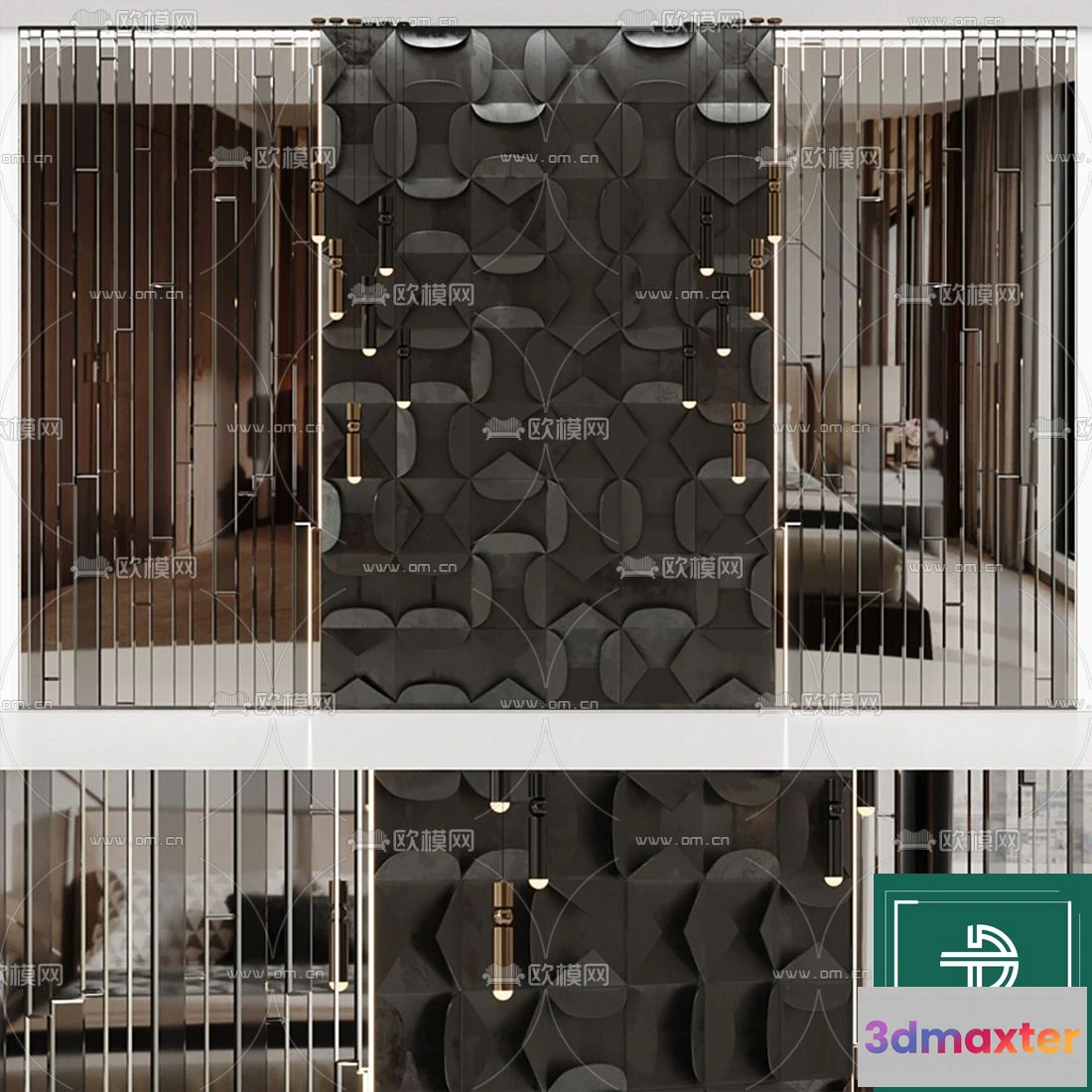 1375807 - Headboard 3D Model for Bed - Interior 3D - 062 3D Max