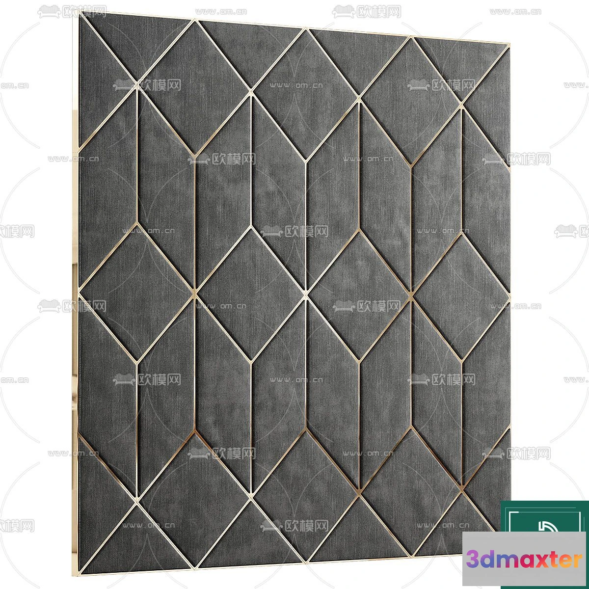 1376203 - Headboard 3D Model for Bed - Interior 3D - 068 3D Max