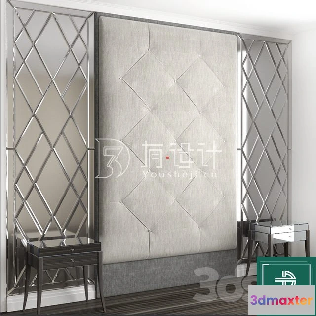 1378819 - Headboard 3D Model for Bed - Interior 3D - 108 3D Max