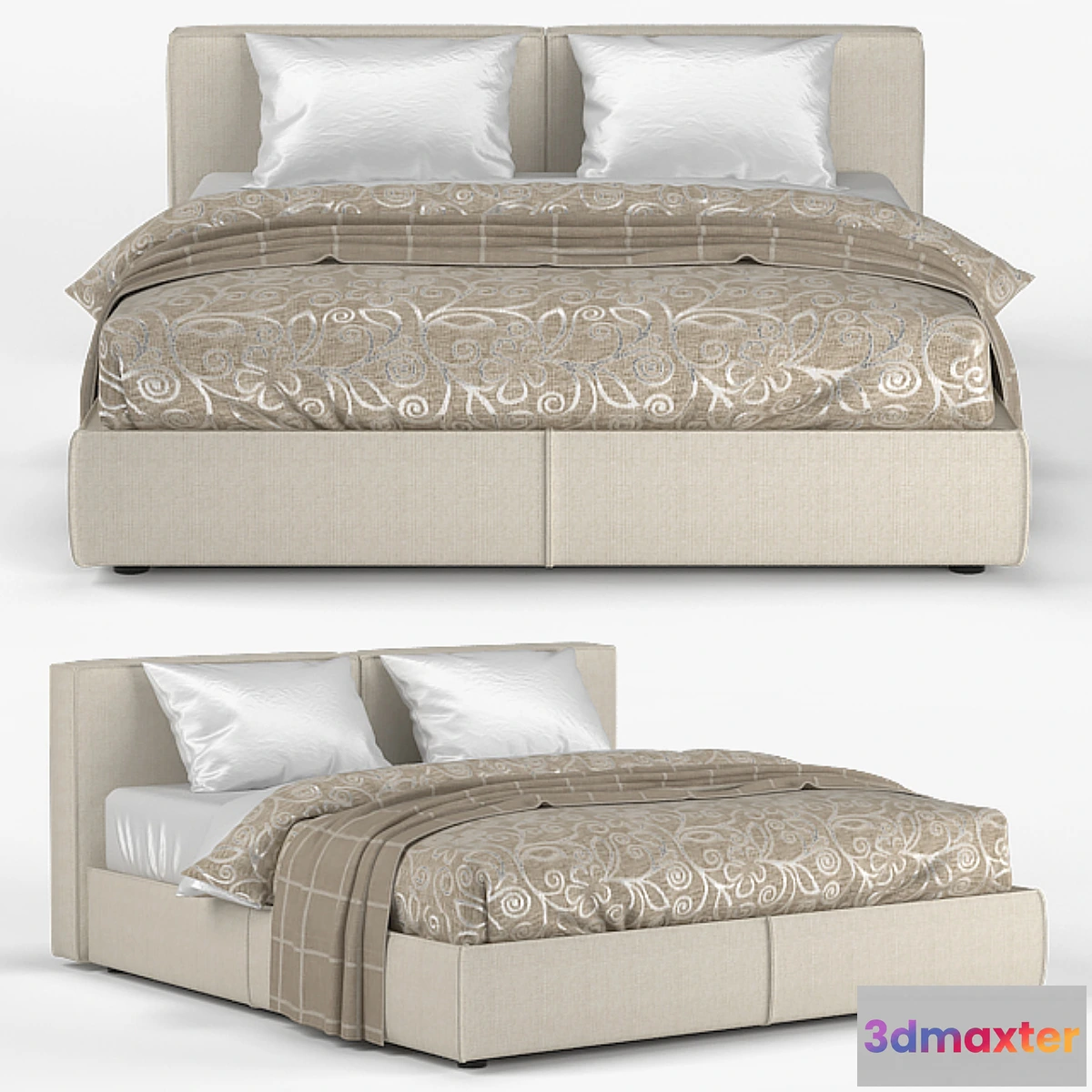 1391734 - Dantone  Bed “Concord” 3D Max