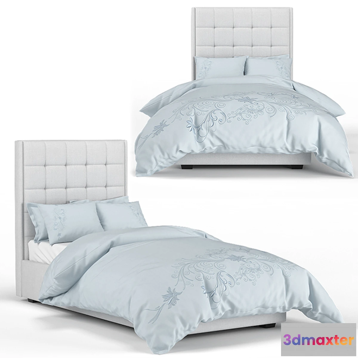 1391842 - Dantone  Baby bed “Newbury Blocks” 3D Max