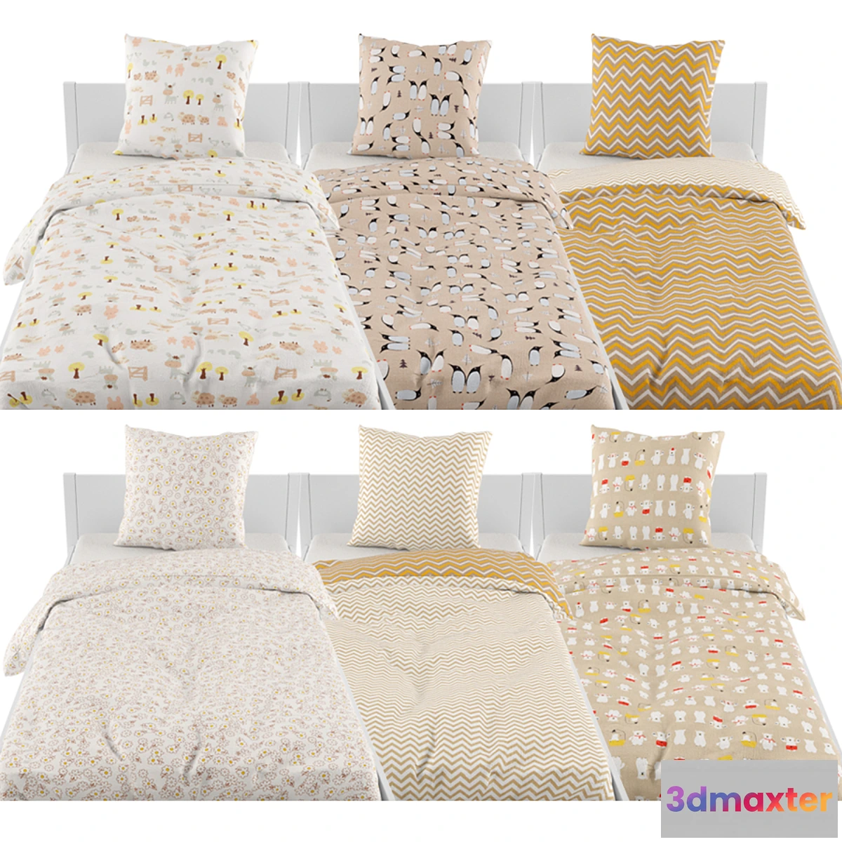 1392372 - Bed linen 06 3D Max
