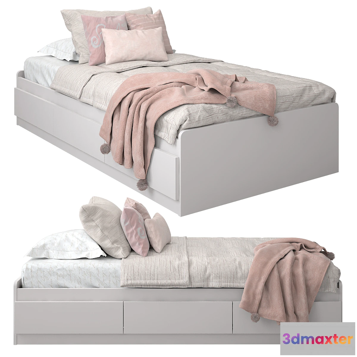 1392378 - Bed for a nursery 03 3D Max