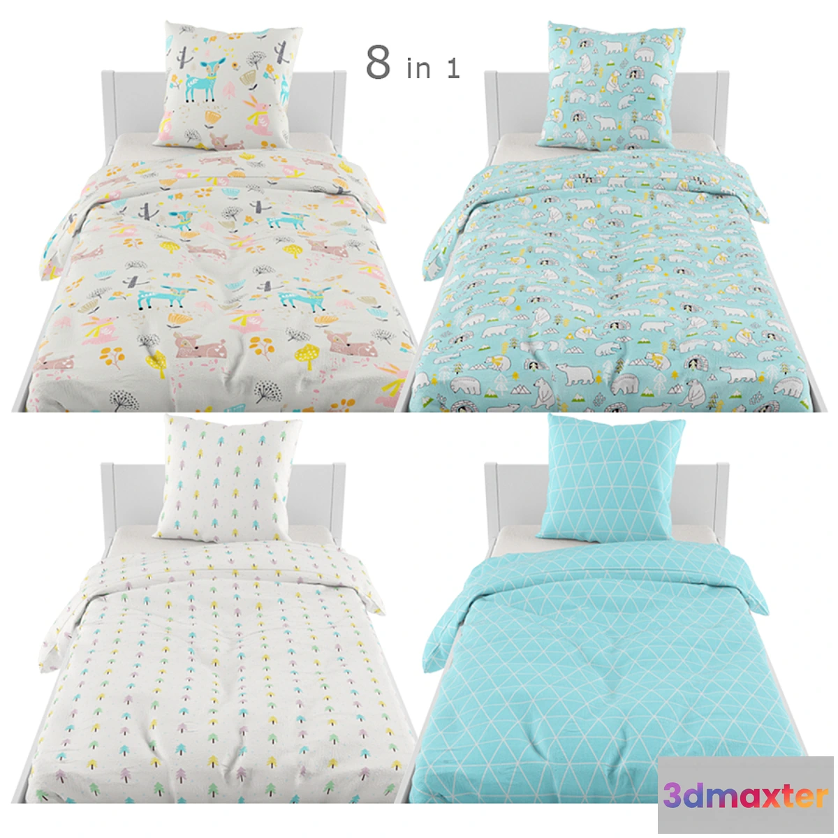 1393990 - Bed linen 09 3D Max