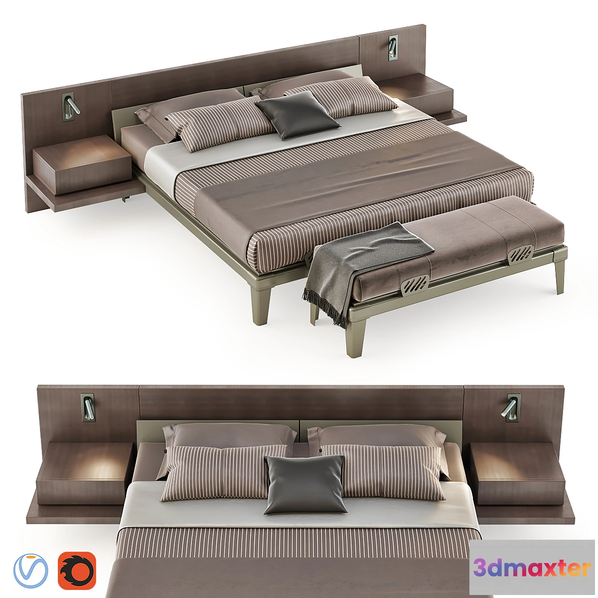 1395434 - Poliform Bedroom Set 3D Max