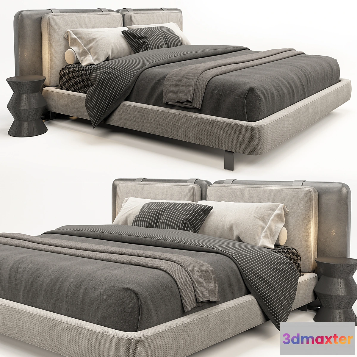 1396862 - Minotti Tatlin Soft Bed 3D Max