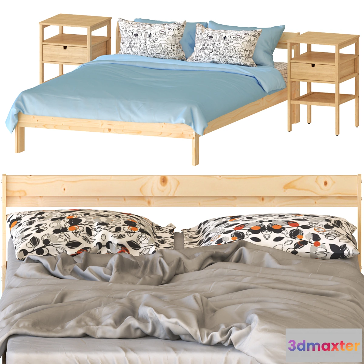 1397858 - IKEA NEIDEN bed 3D Max