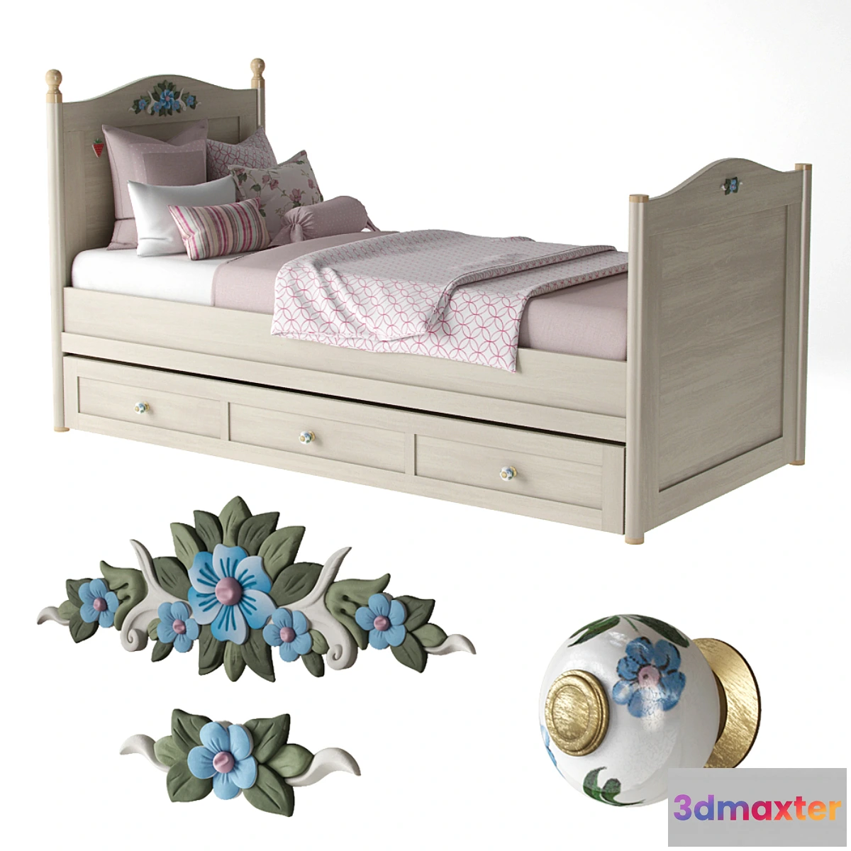 1399672 - Cilek Flora Bed 20.01.1301.01 3D Max