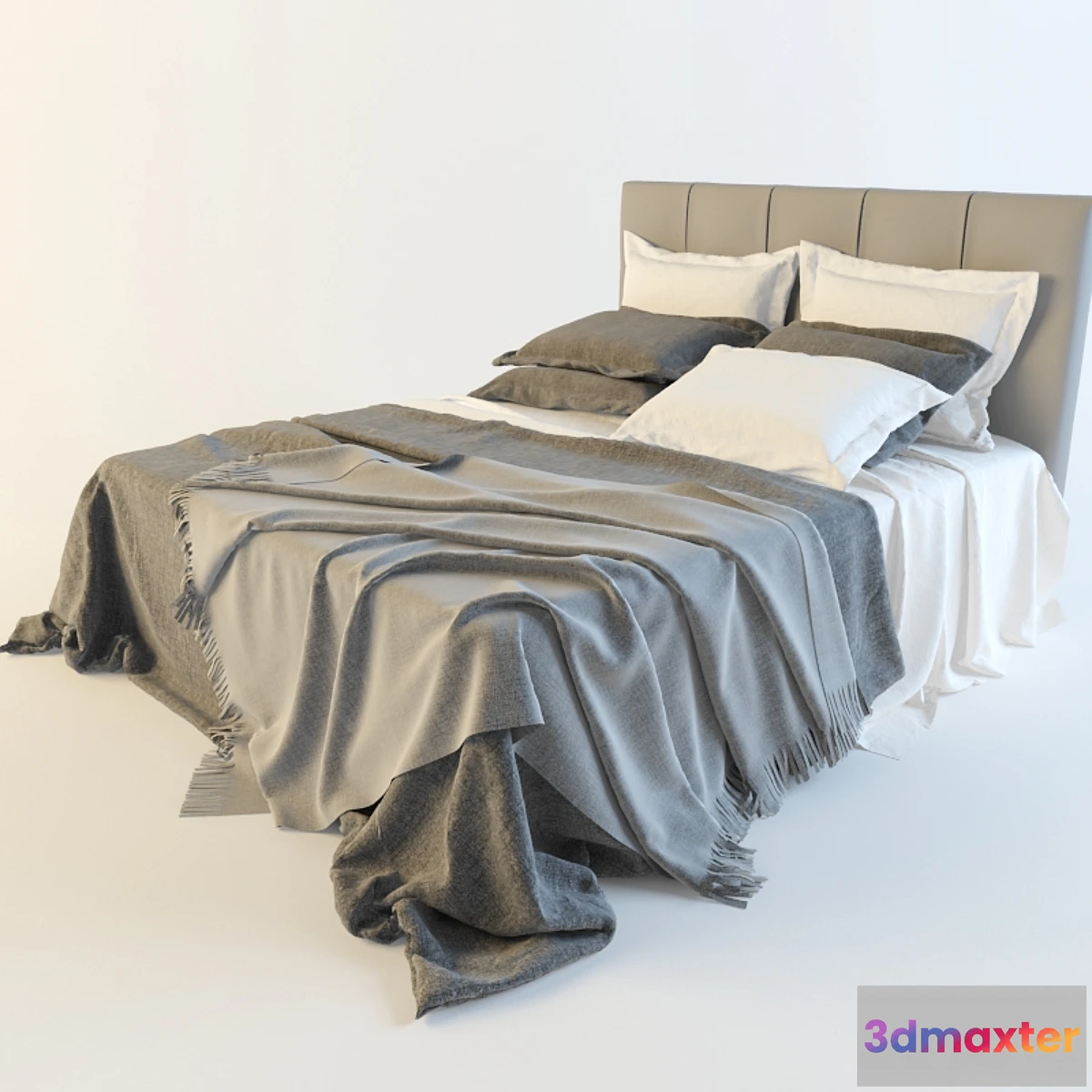 1400136 - bed with a blanket 3D Max