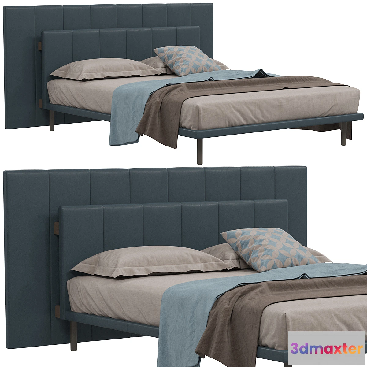 1400162 - Bed Zanotta GALA 3D Max