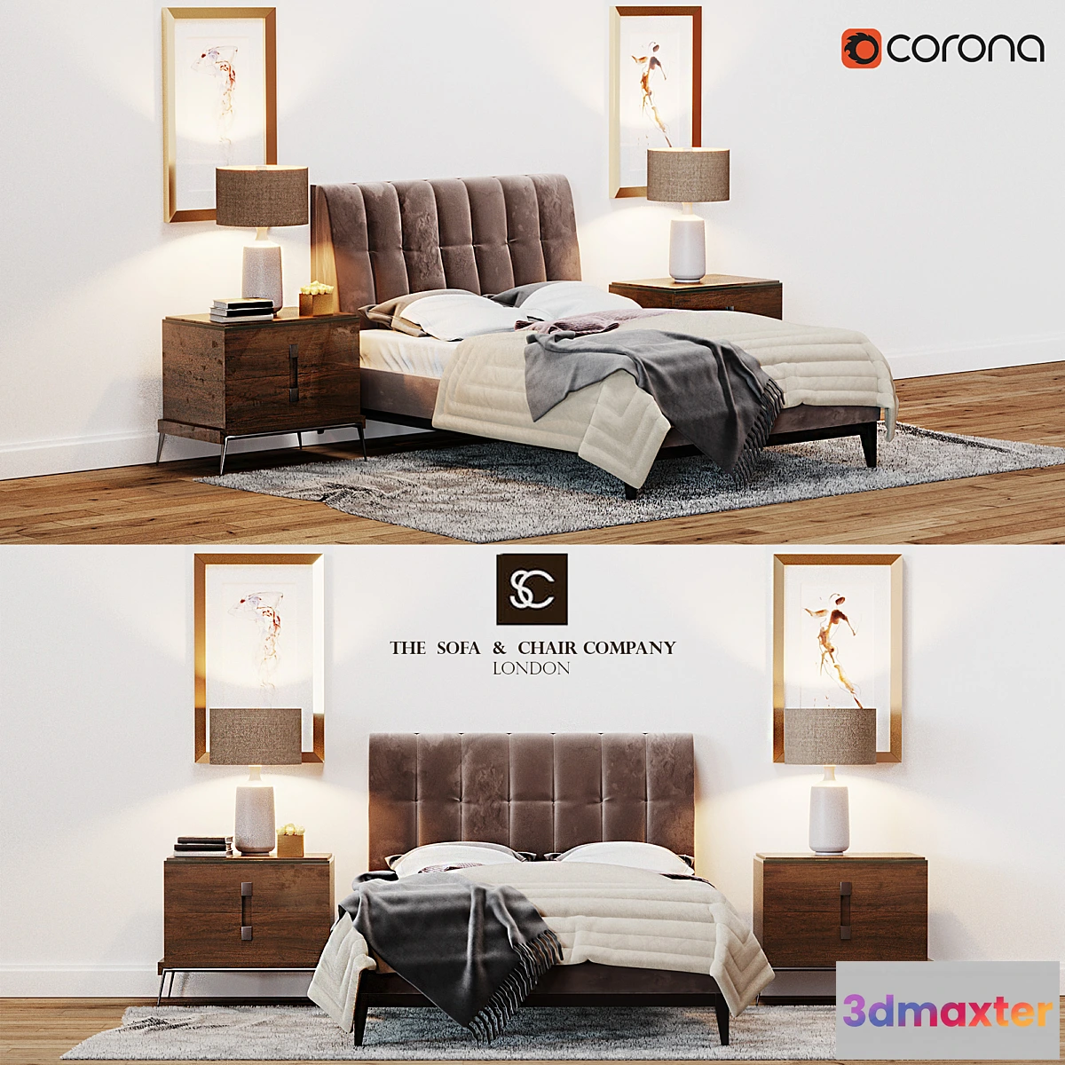 1402000 - The Sofa & Chair Company Alexandr bed 3D Max