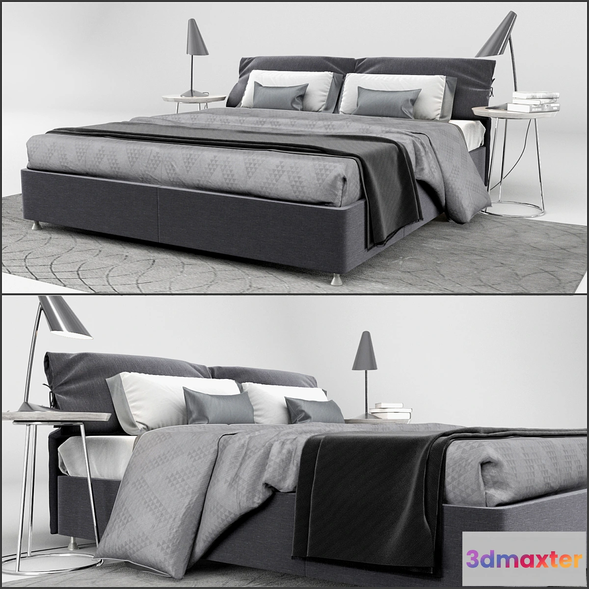 1402508 - Flou. Nathalie bed. 3D Max