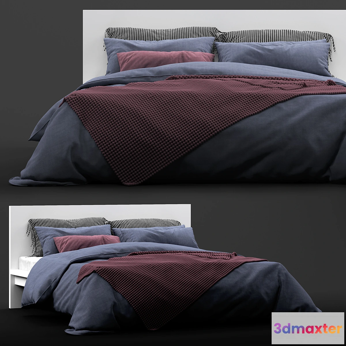 1404220 - IKEA MALM Bed 3D Max