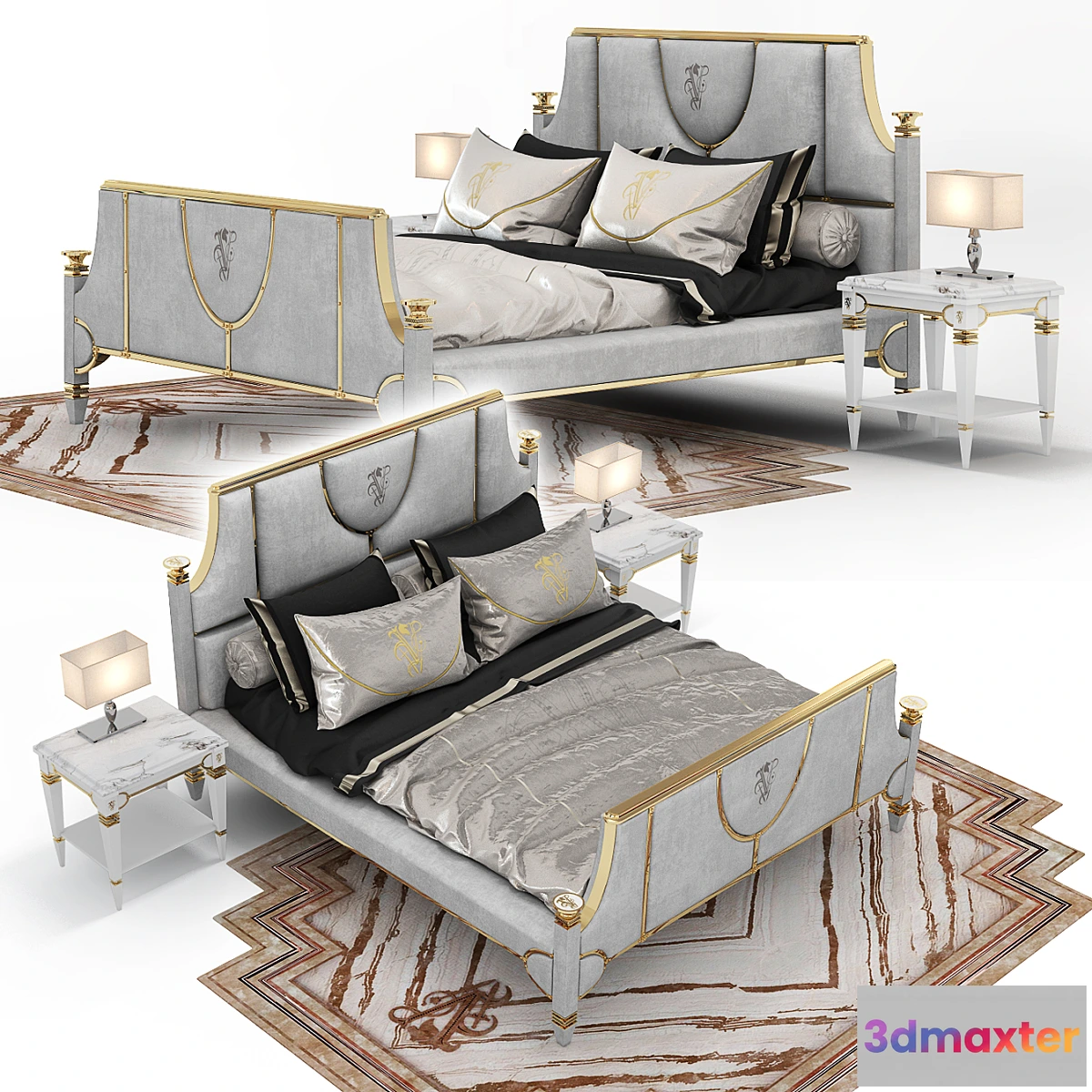 1404400 - Bed WOTTON METAL (Visionnaire) 3D Max