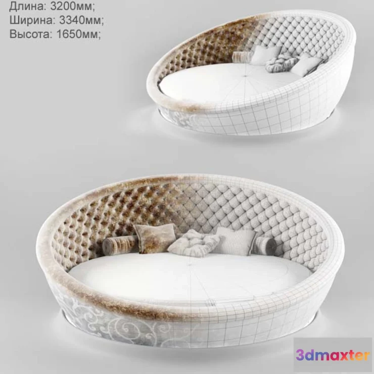 1406296 - Author’s bed 3D Max