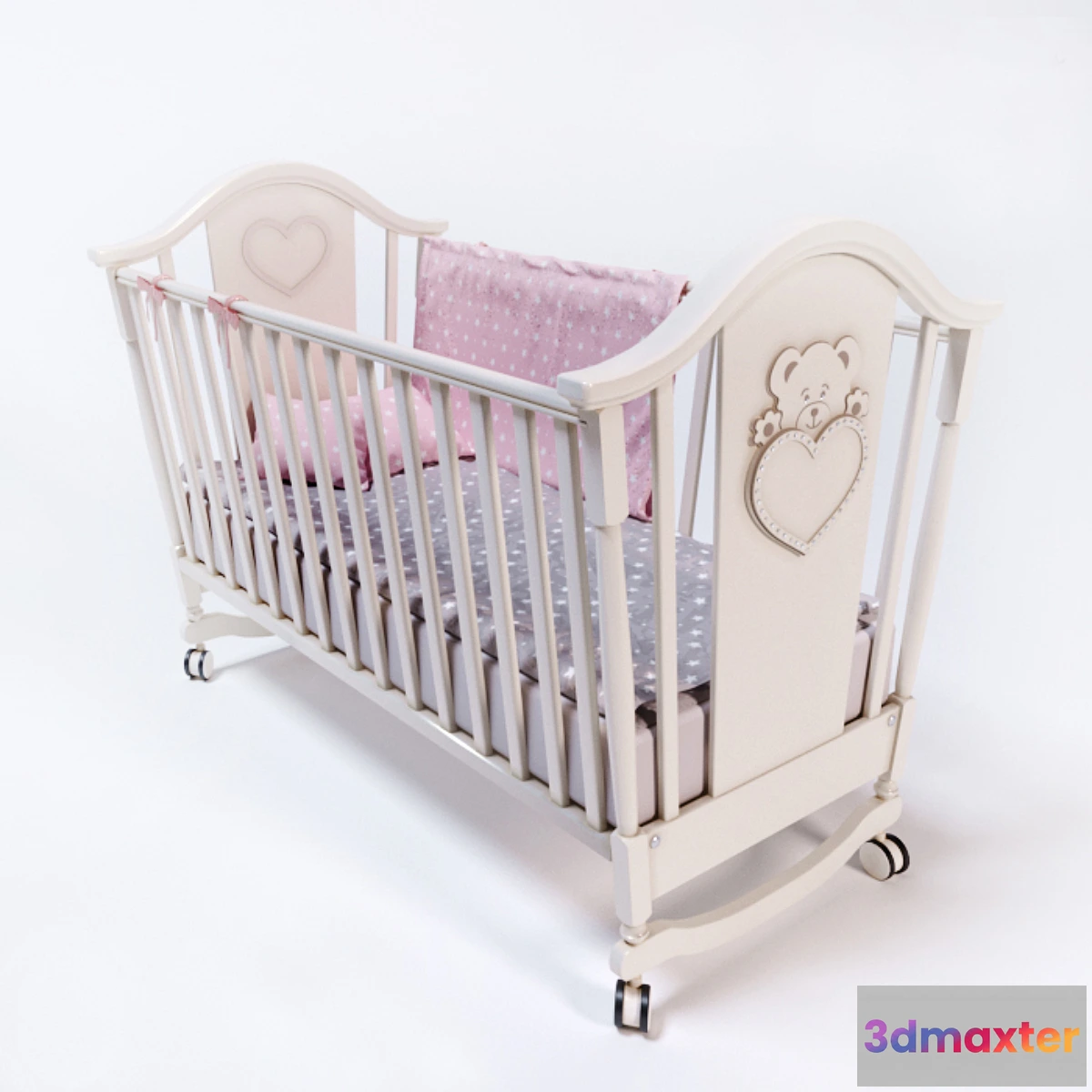 1410400 - Baby cot Erbesi 3D Max