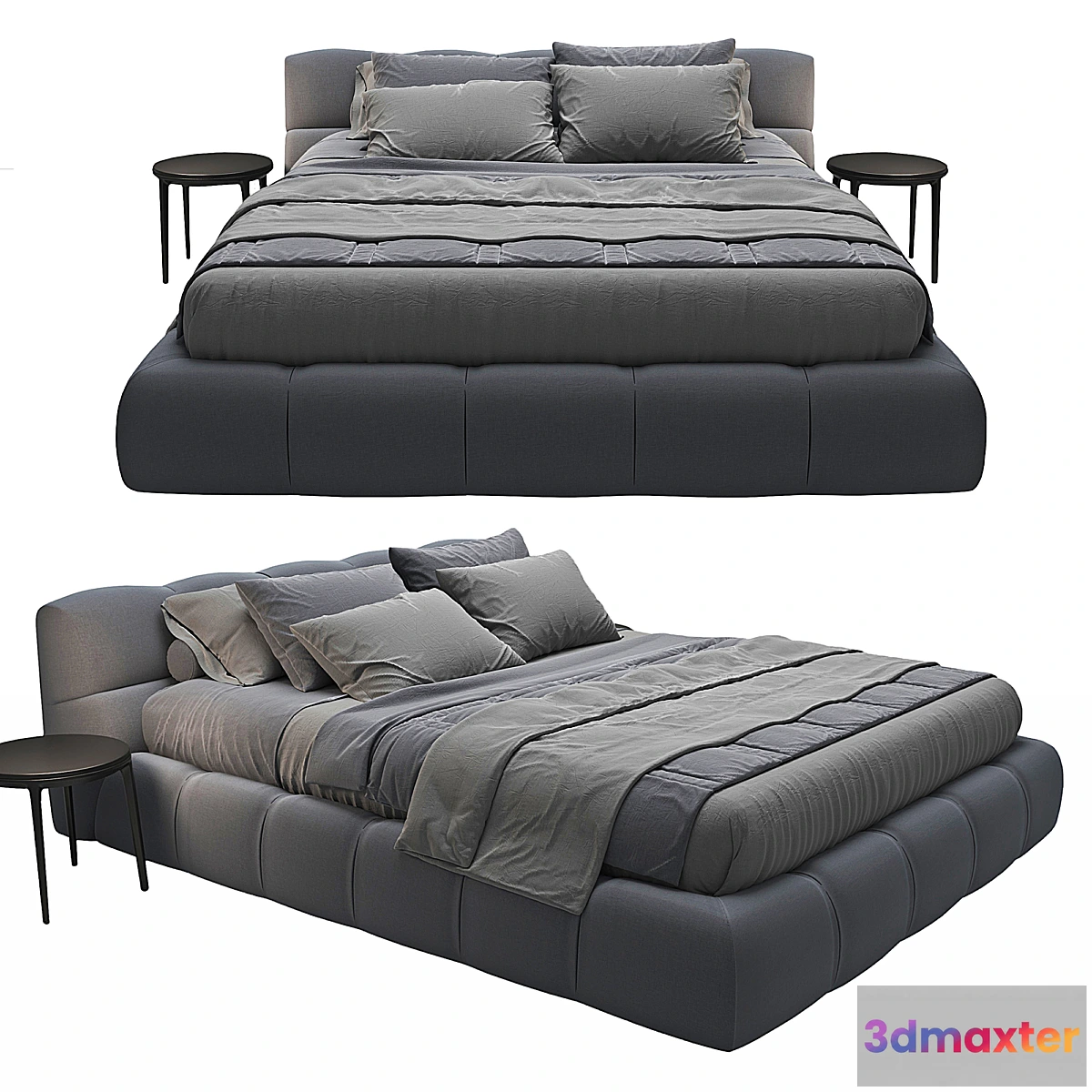 1419742 - Tufty-Bed B&B Italia 3D Max