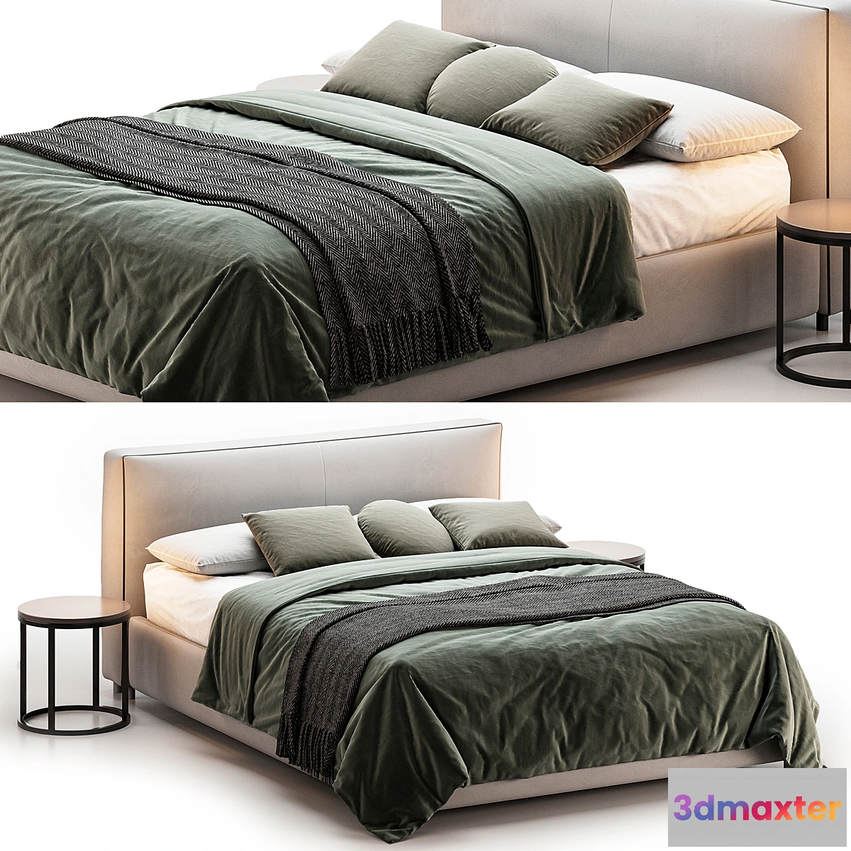 1419816 - Curved Modern Bed by West Elm 3D Max