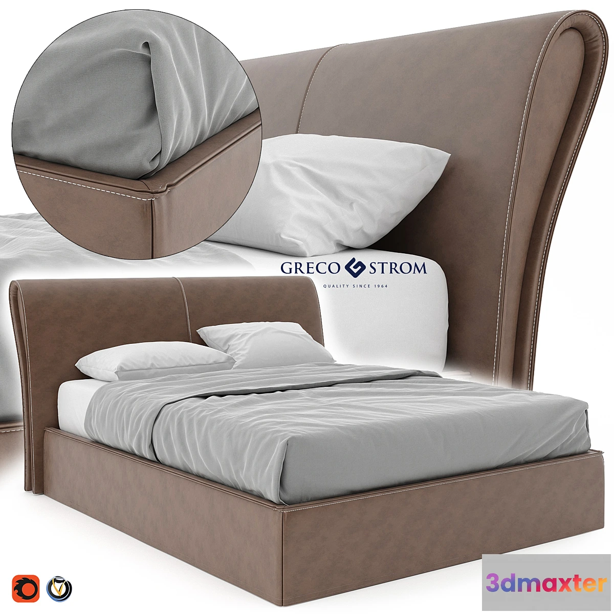 1421246 - LOOP bed by Greco Strom 3D Max