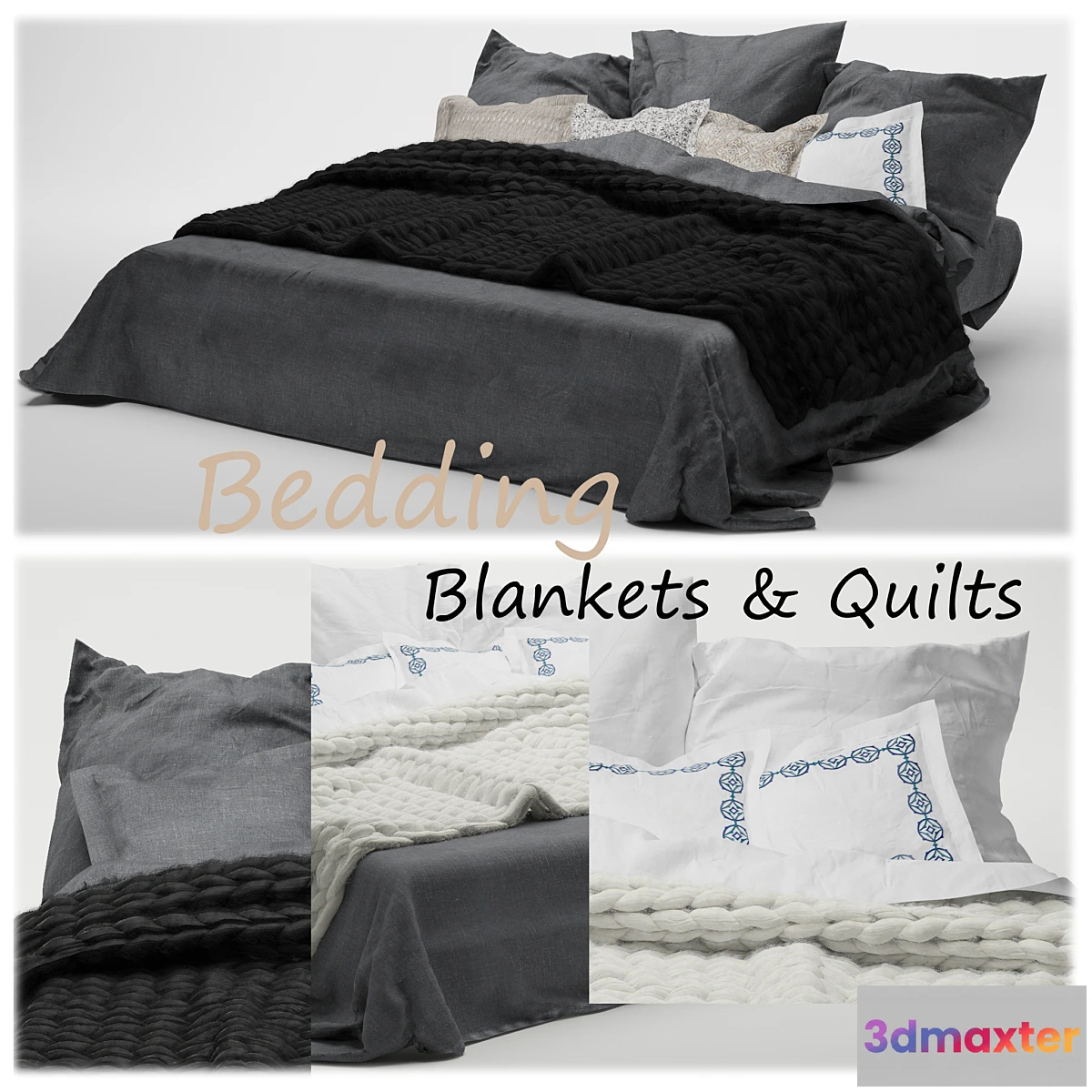 1421814 - Bed blanket wrap 3D Max