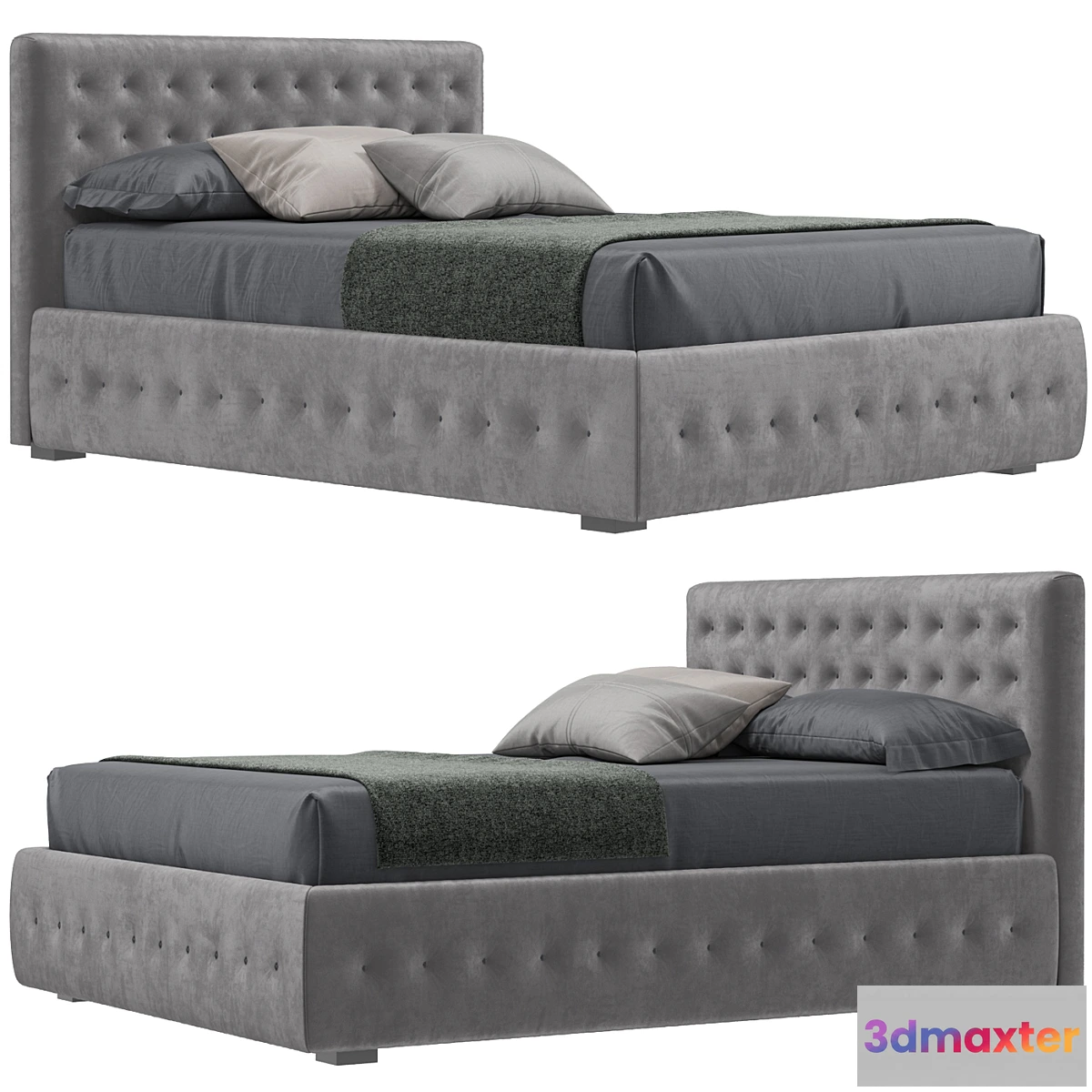 1423252 - Bed MILANO BEDDING Phuket 3D Max