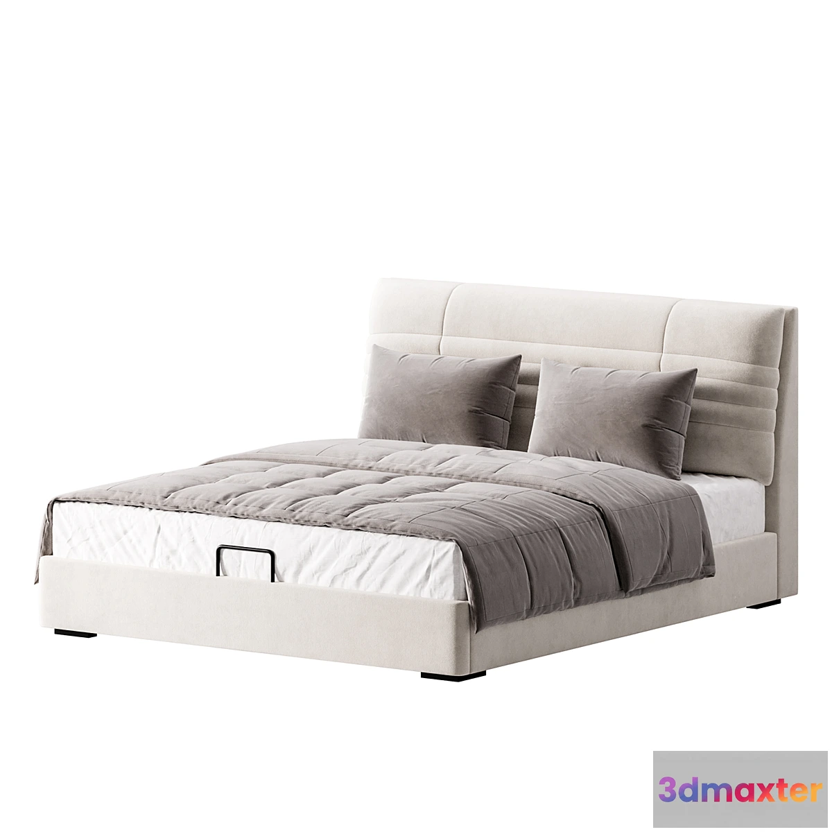 1426598 - Beige Upholstered Modern Headboard 3D Max