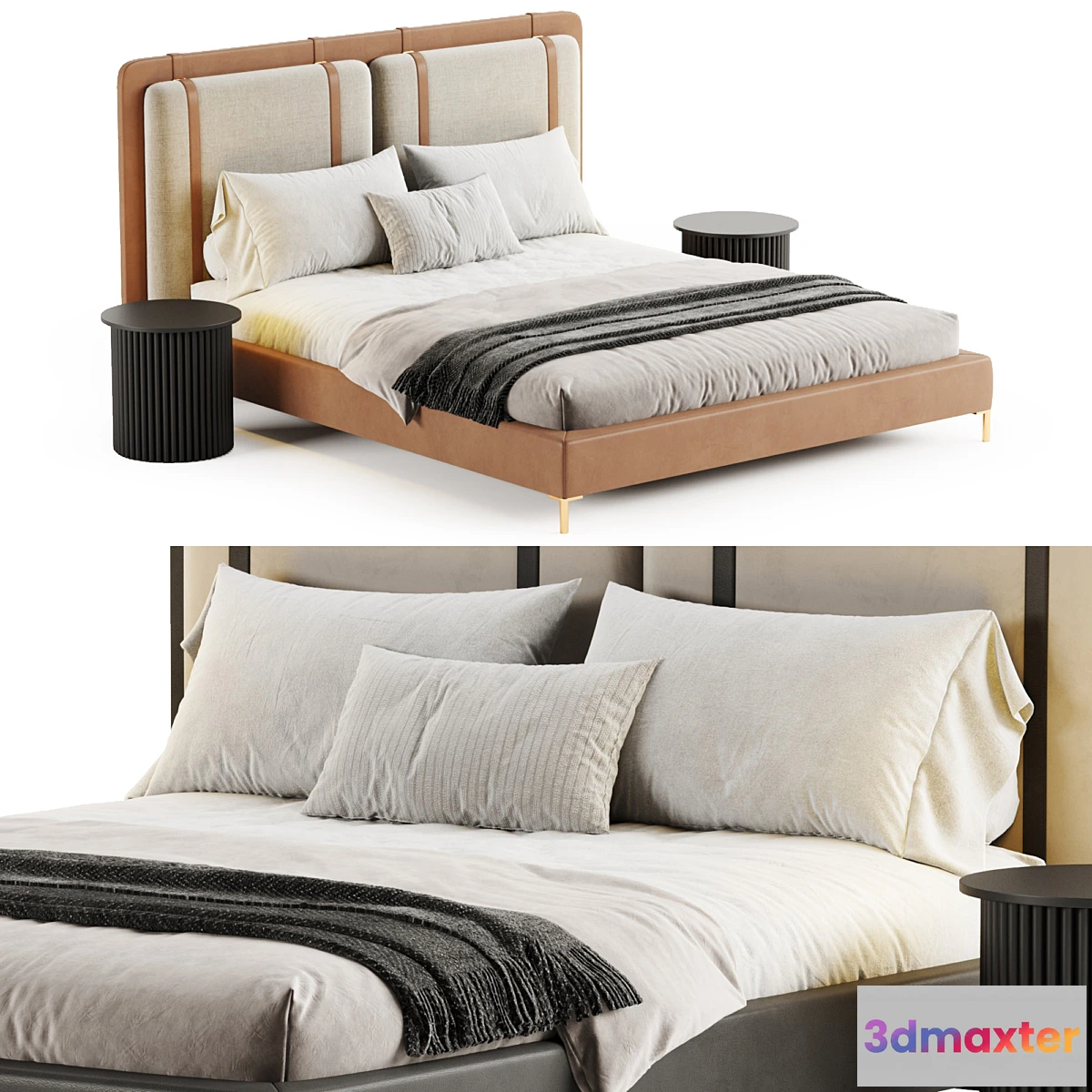1432918 - Figaro Headboard bed 3D Max