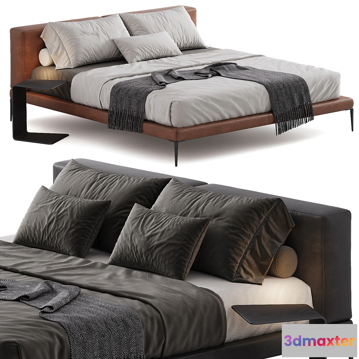 1433102 - Bed Wittmann JOYCE CUSHION 3D Max