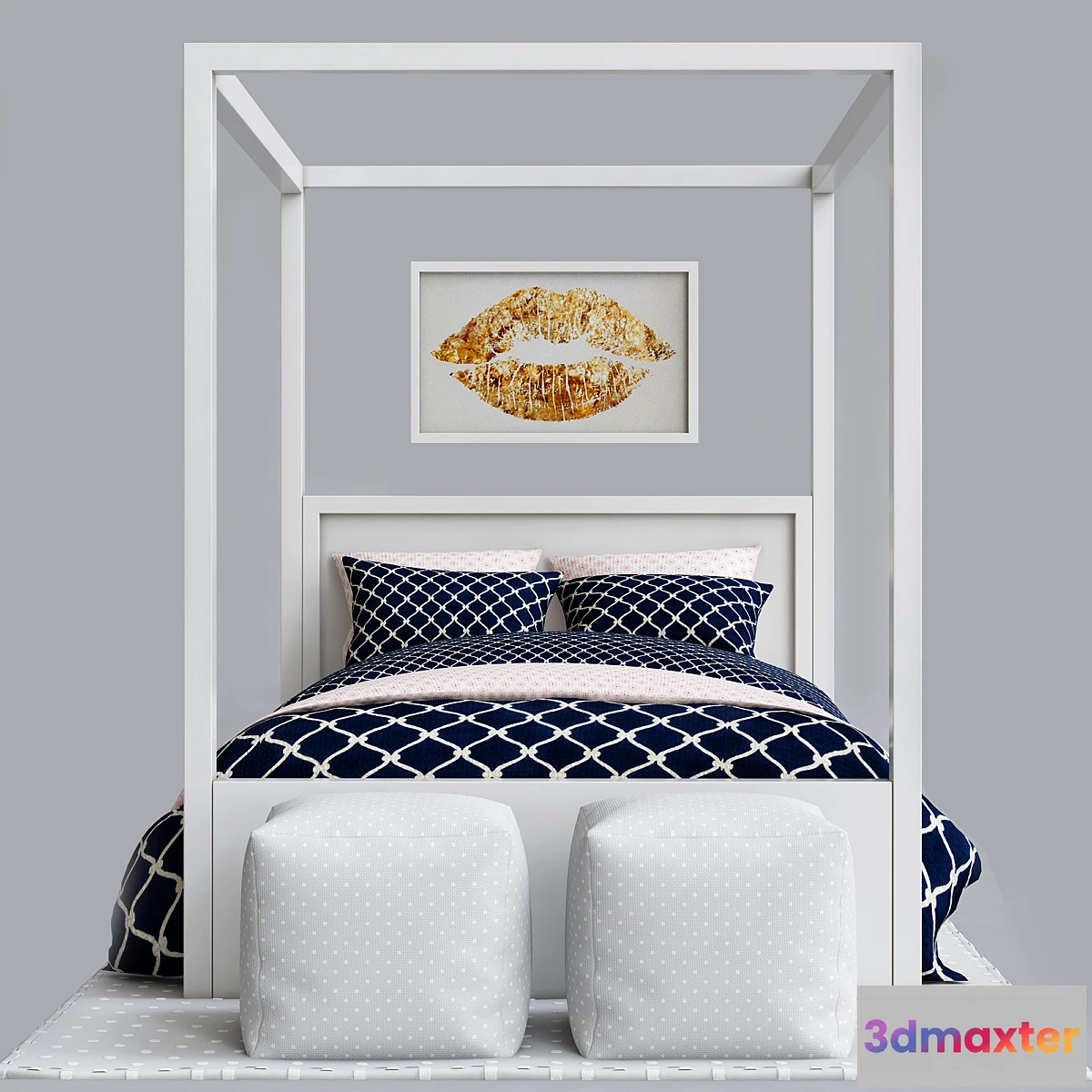 1433904 - Blue childrens bedroom set 3D Max