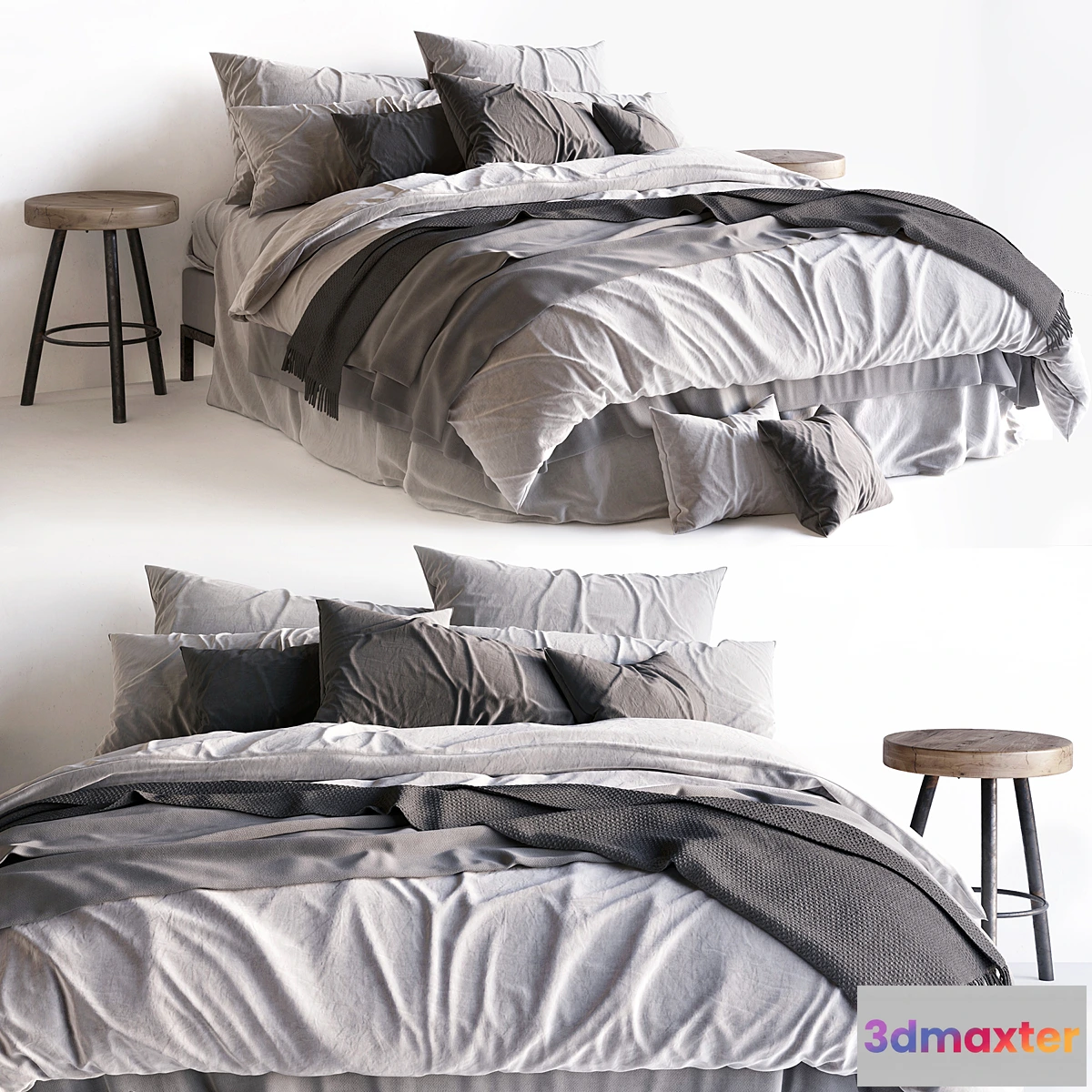 1434016 - Bed _ Scandinavian 2 3D Max