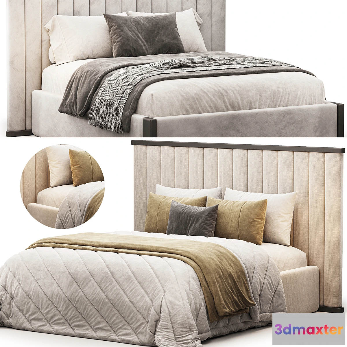 1434140 - Bed Frame Elisio 3D Max