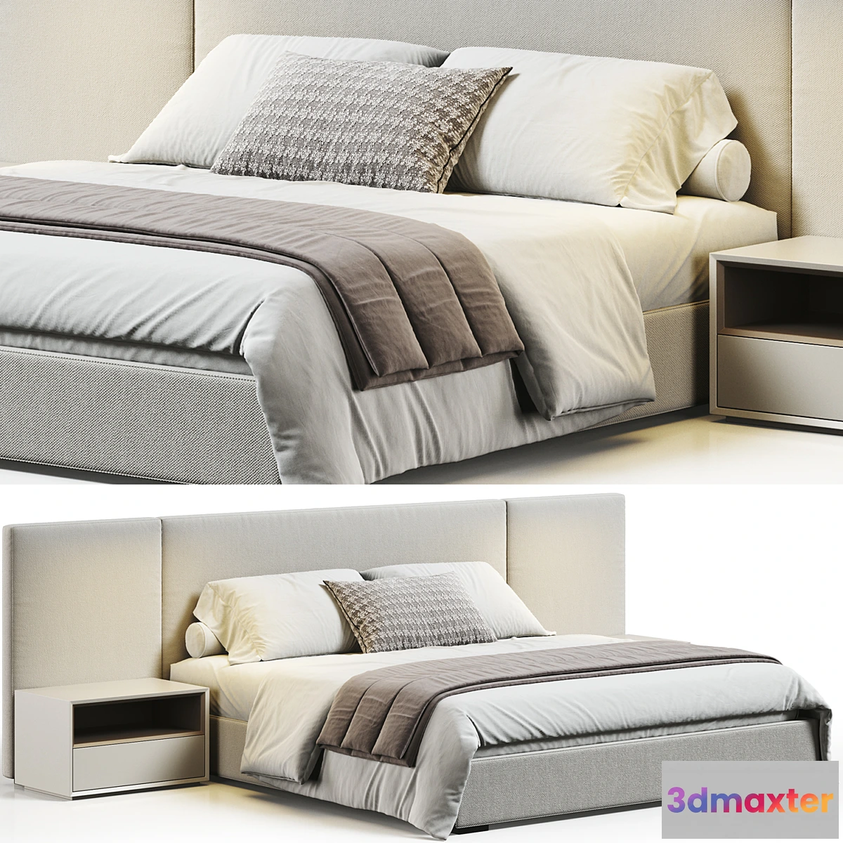 1434624 - Restoration Hardware Modena Bed 3D Max