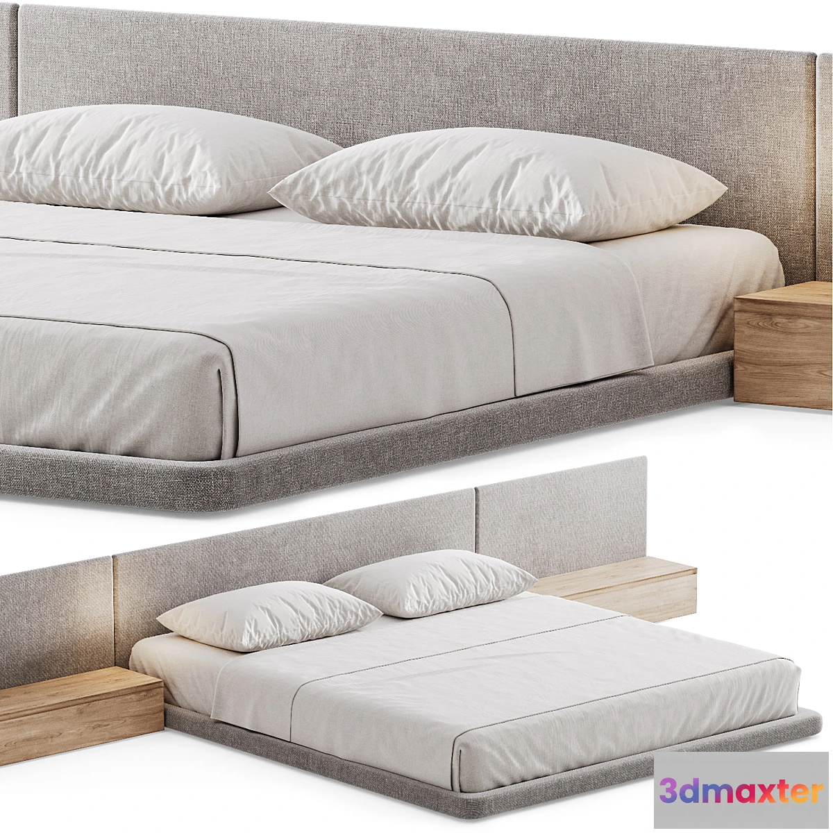 1434822 - Double bed 07 3D Max