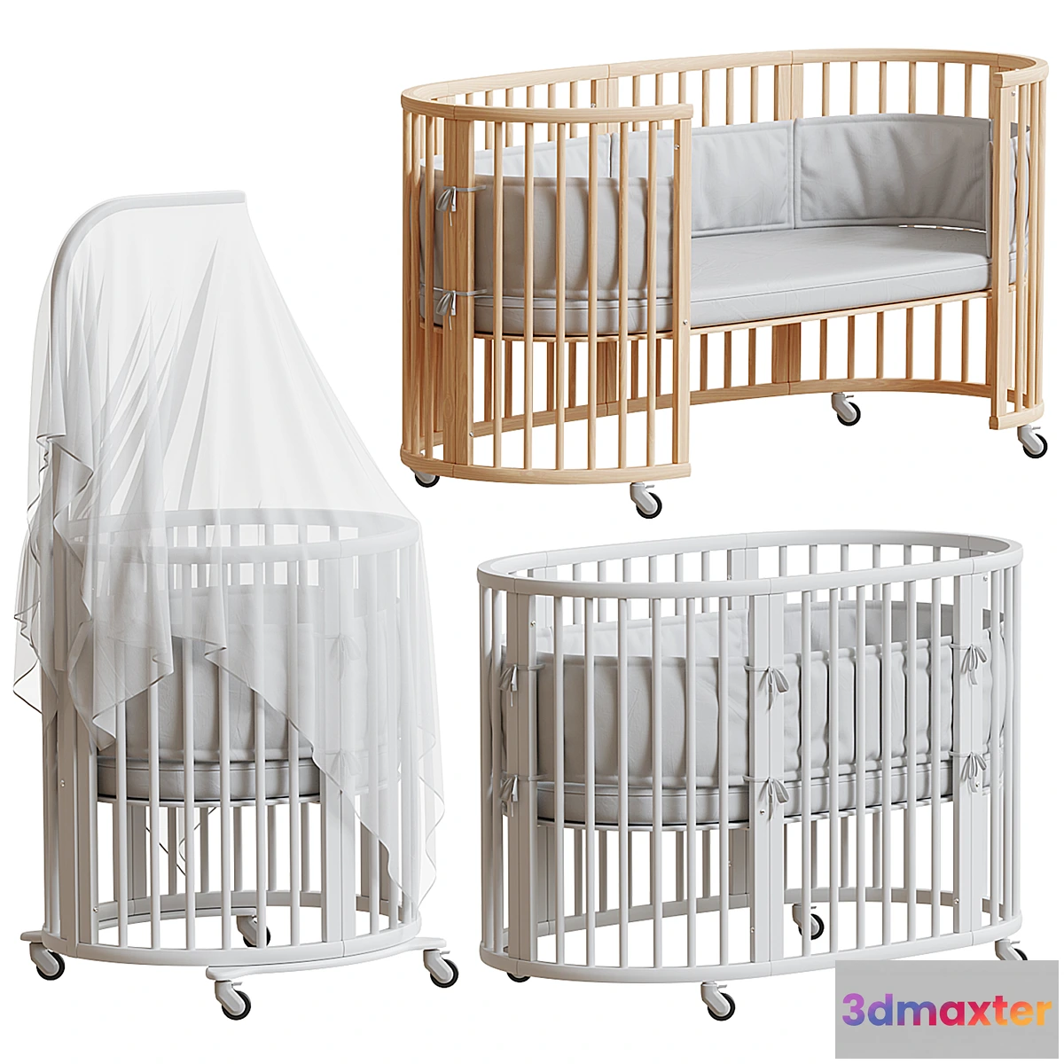 1435154 - Stokke children’s bed 3D Max