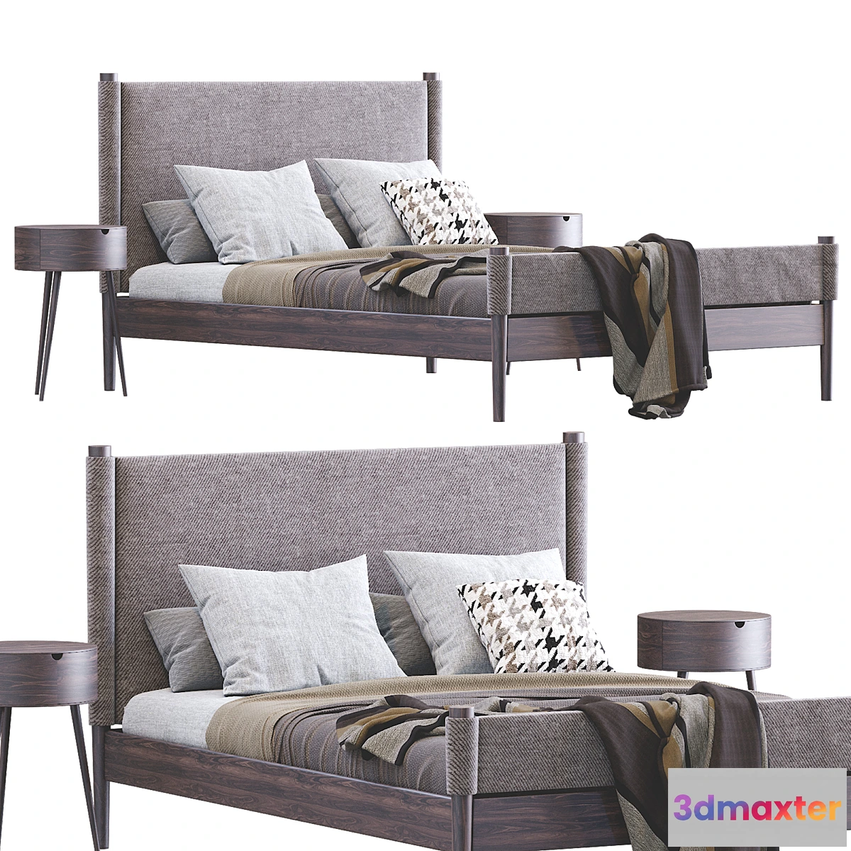 1435226 - Walker Bed By West Elm 3D Max