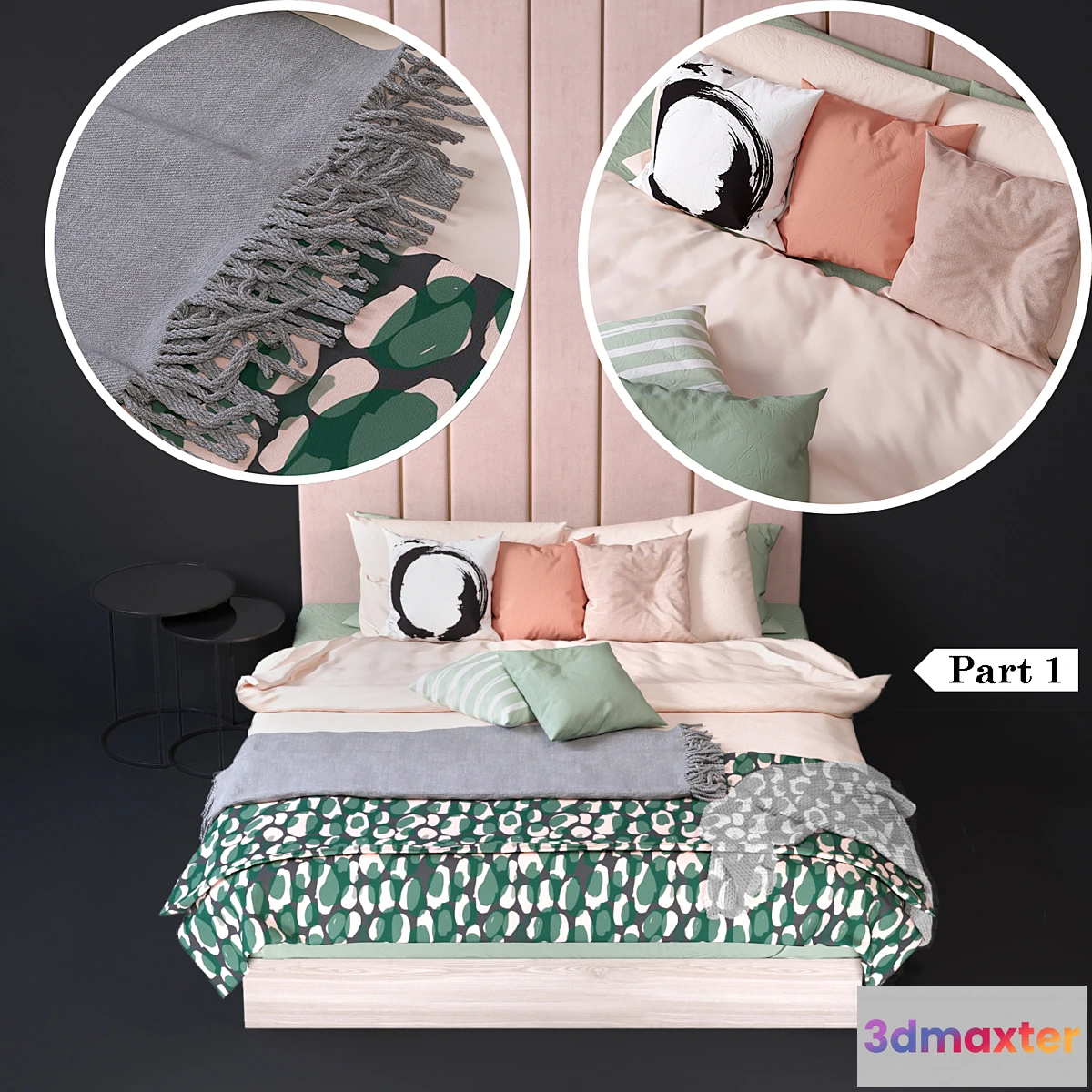 1435476 - Set of bed linen 3 (Part 1) 3D Max