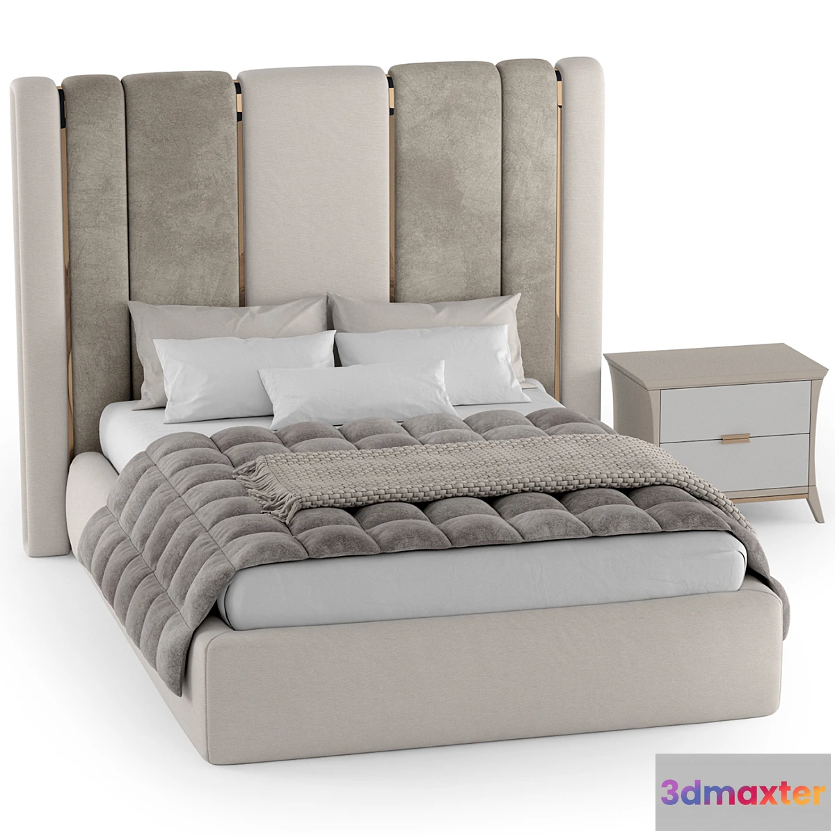 1435480 - Bed Corte Zari Rubens 3D Max