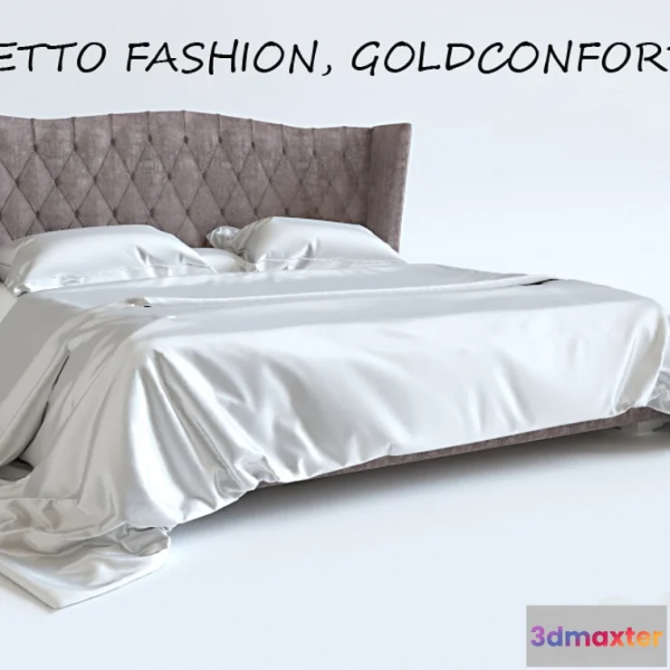 1436238 - BED LETTO FASHION GOLDCONFORT 3D Max