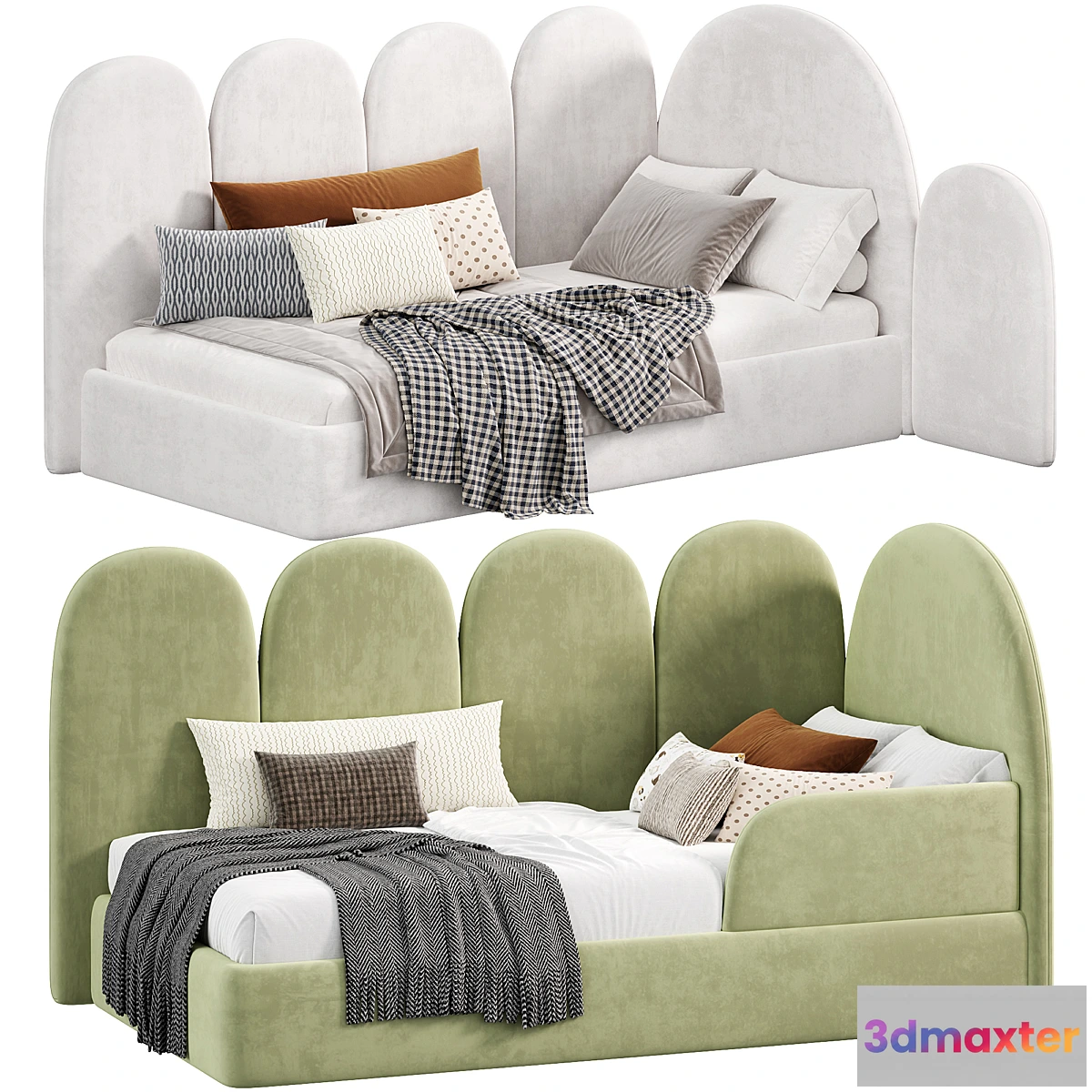 1436814 - Rhea green Bed by furni 3D Max