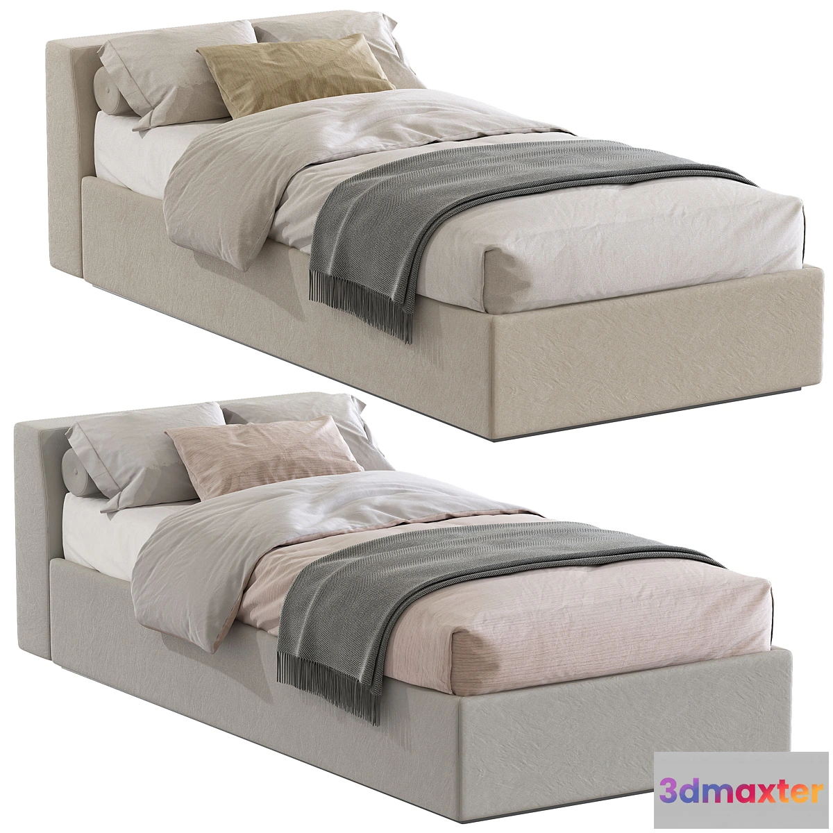 1436828 - Contemporary style bed 3D Max