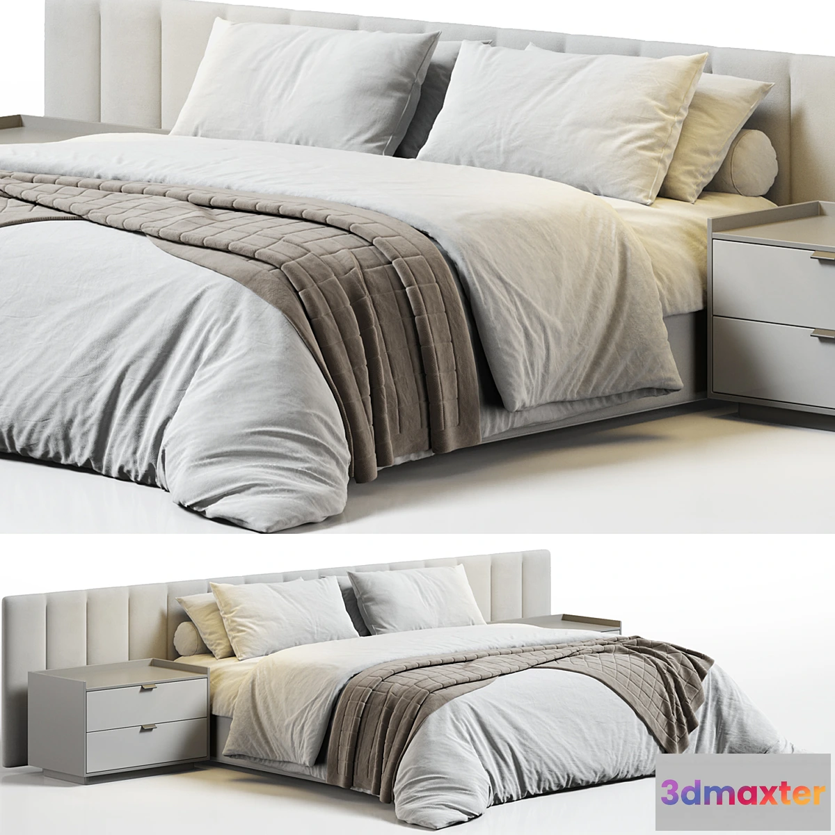 1437090 - Restoration Hardware Modena Bed 3D Max