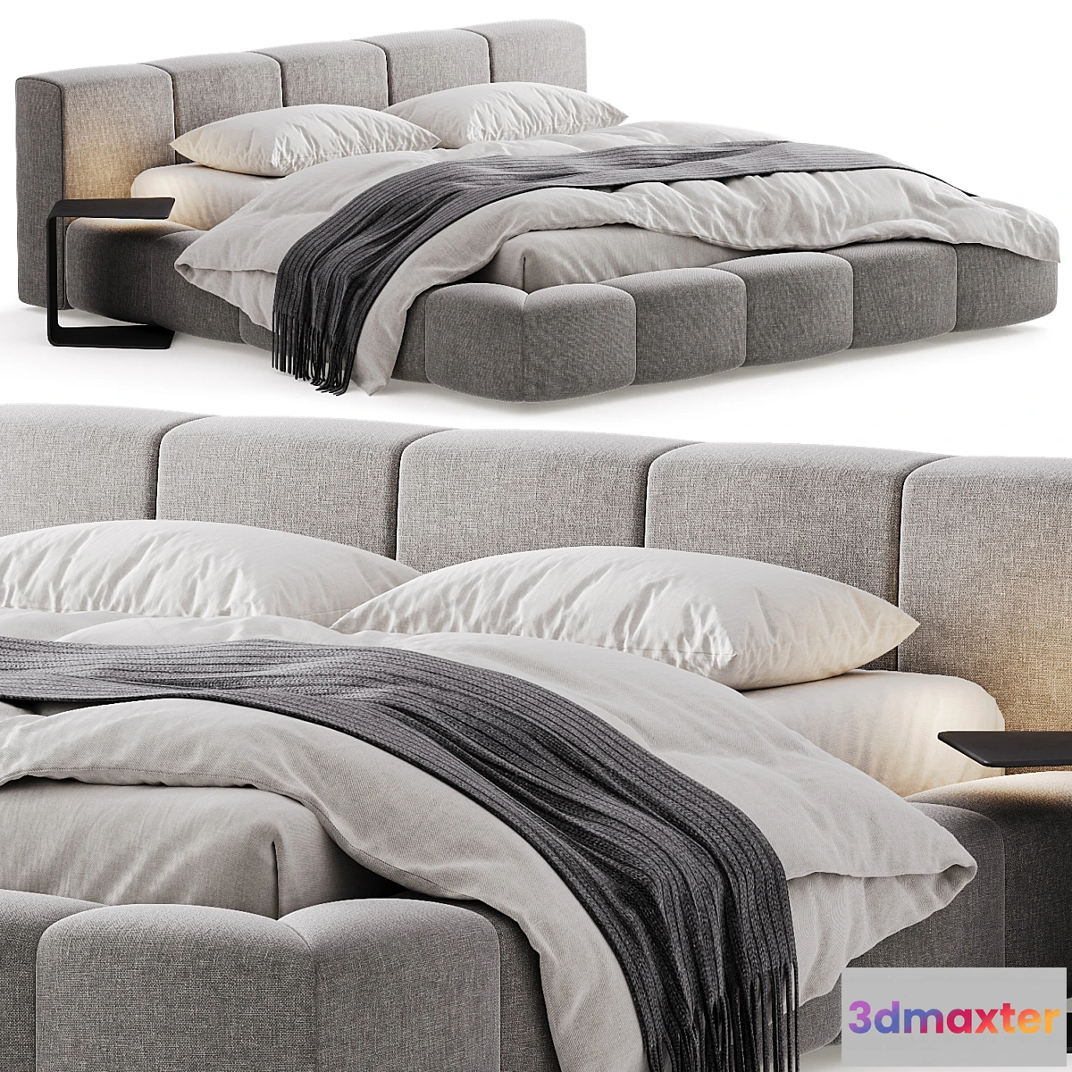 1437152 - Saba Italia Pixel Bed 3D Max